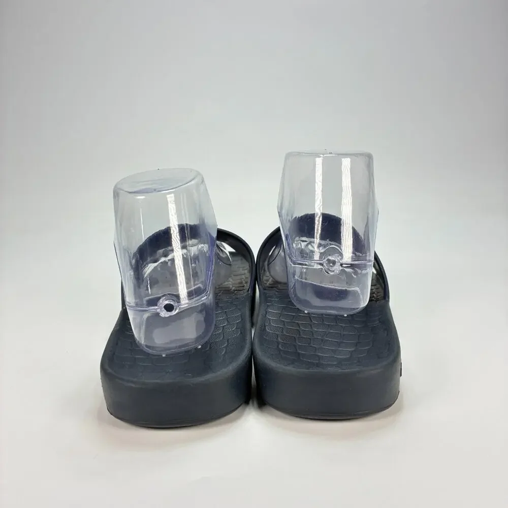 Lacoste Serve 1.0 Navy Orange Casual Fraisier Comfort Slide Sandals Men's Size 8